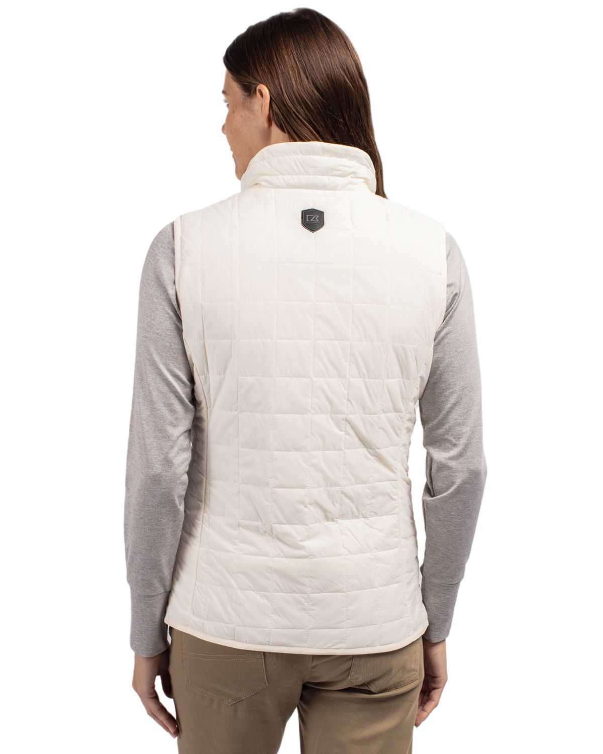 Cutter & Buck Rainier Recycled Insulated Puffer Womens Full Zip Vest 193