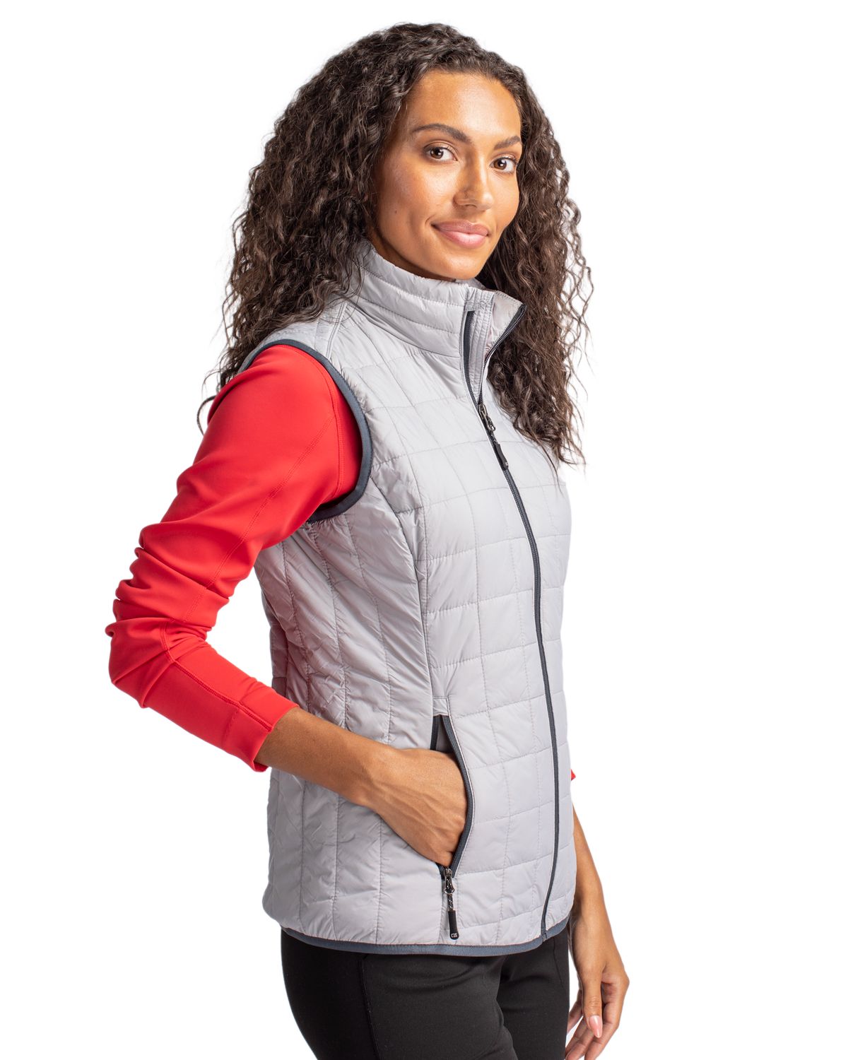 Cutter & Buck Rainier Recycled Insulated Puffer Womens Full Zip Vest 15