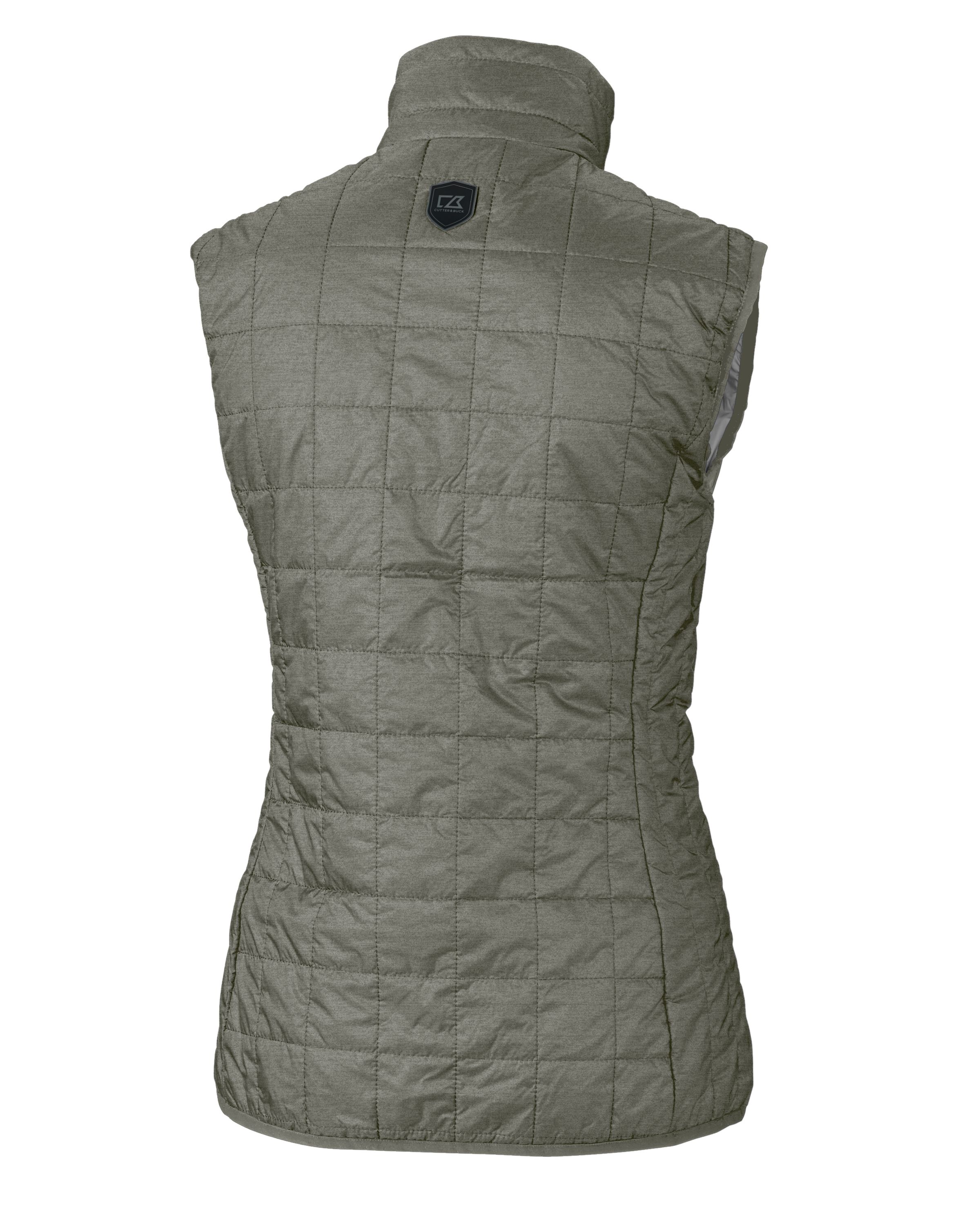 Cutter & Buck Rainier Recycled Insulated Puffer Womens Full Zip Vest 144