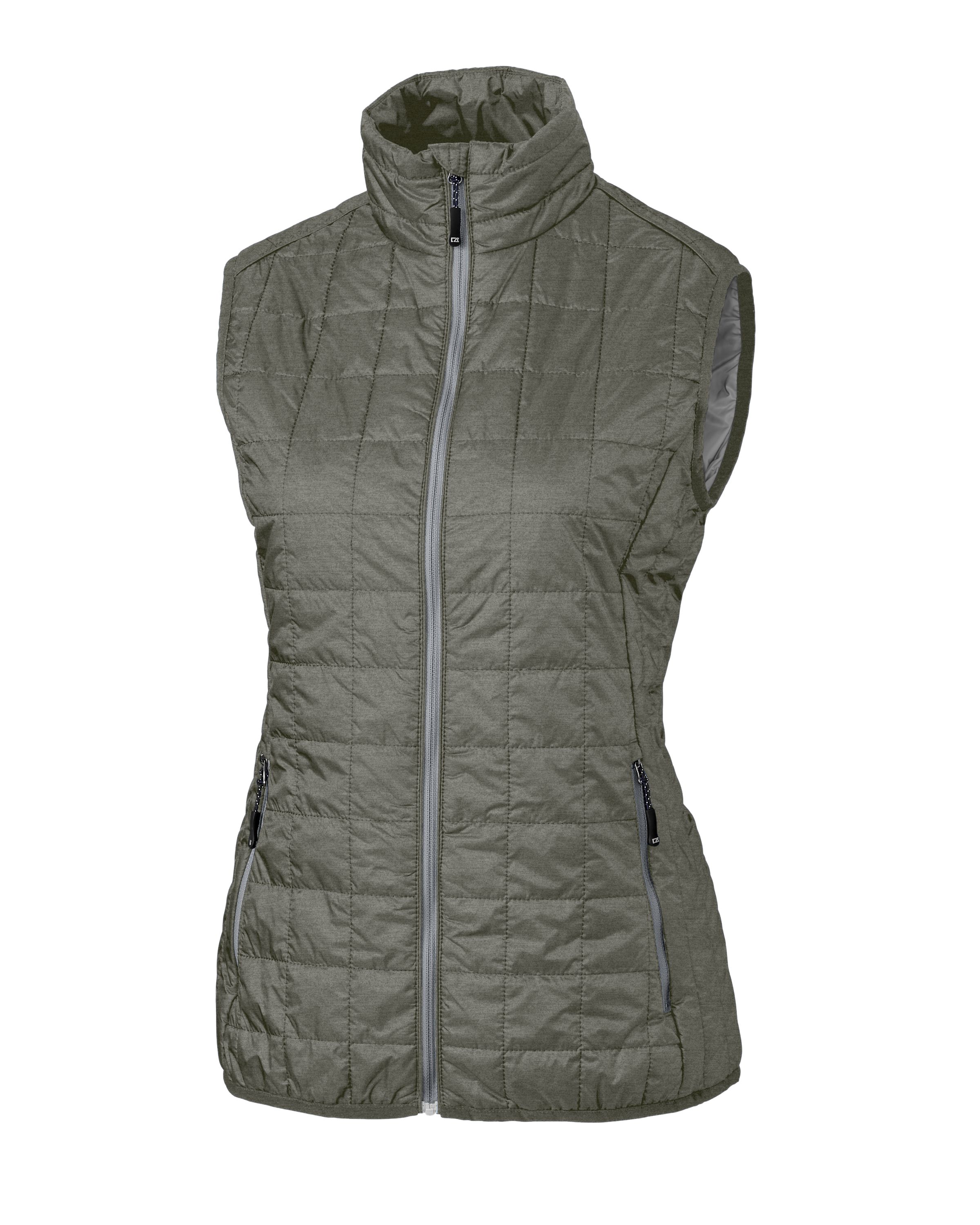 Cutter & Buck Rainier Recycled Insulated Puffer Womens Full Zip Vest 160