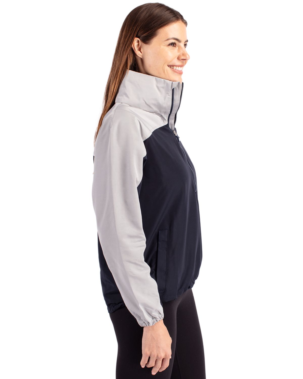 Cutter & Buck Charter Recycled Packable Womens Half Zip Anorak Jacket? 99