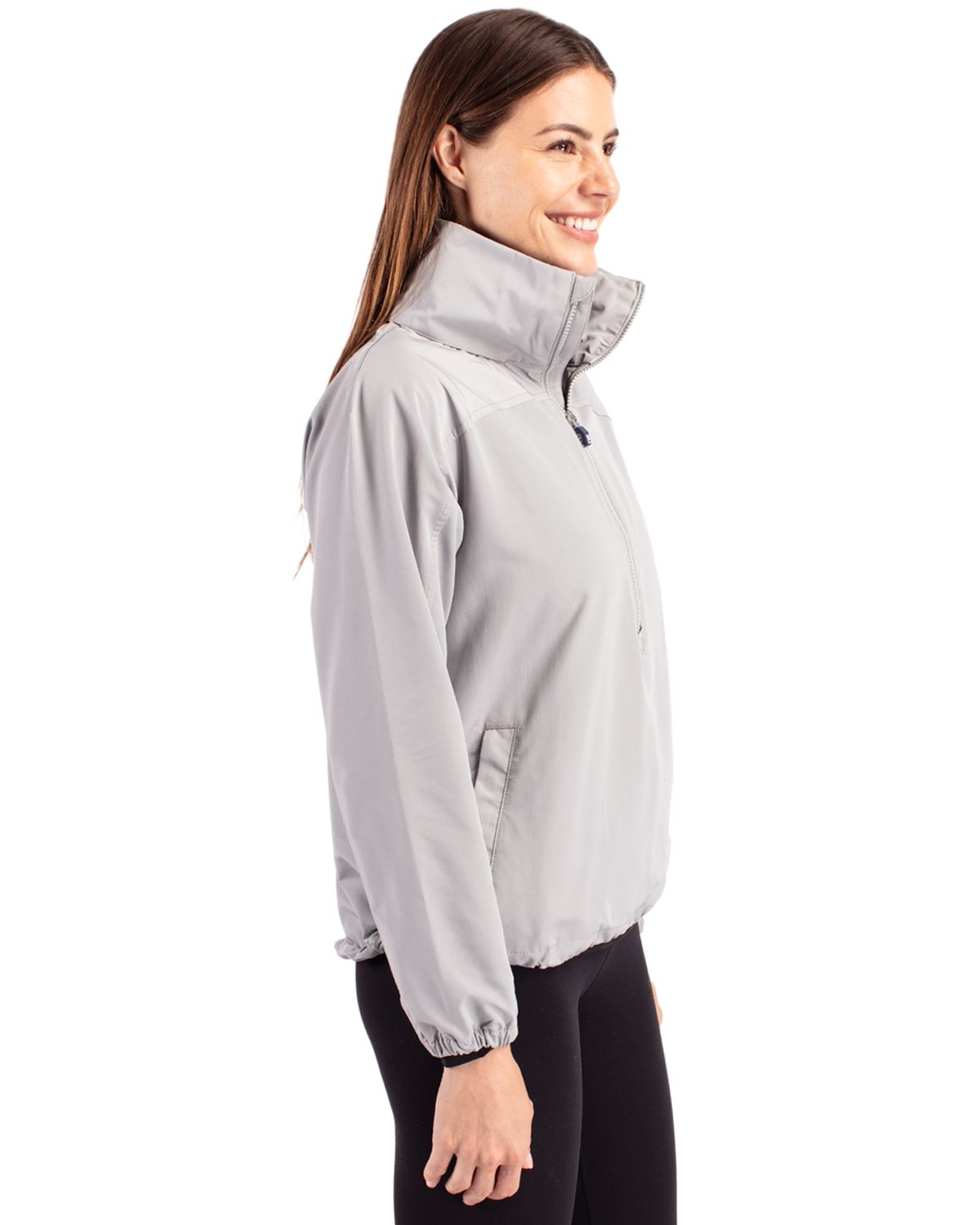 Cutter & Buck Charter Recycled Packable Womens Half Zip Anorak Jacket? 48
