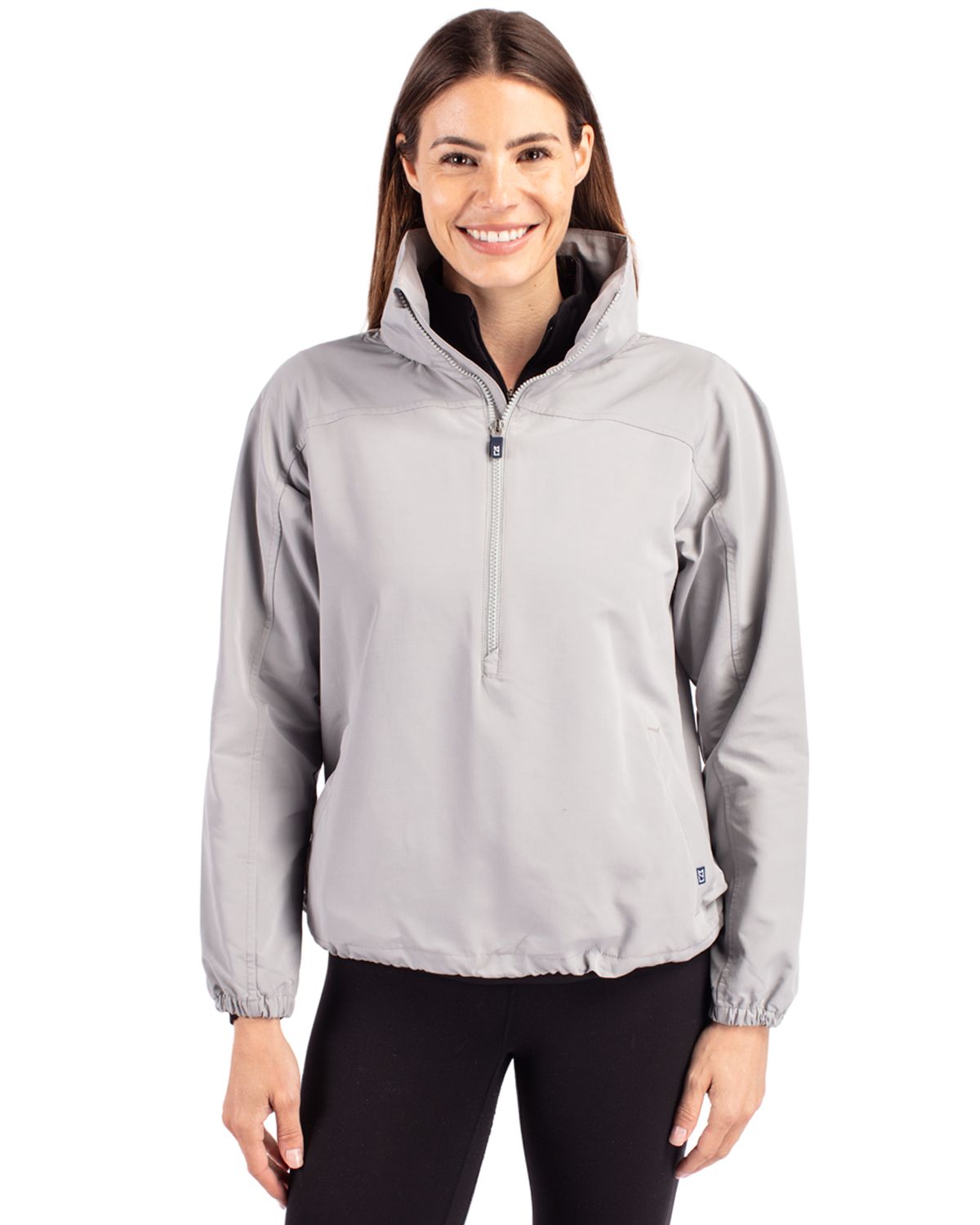 Cutter & Buck Charter Recycled Packable Womens Half Zip Anorak Jacket? 8