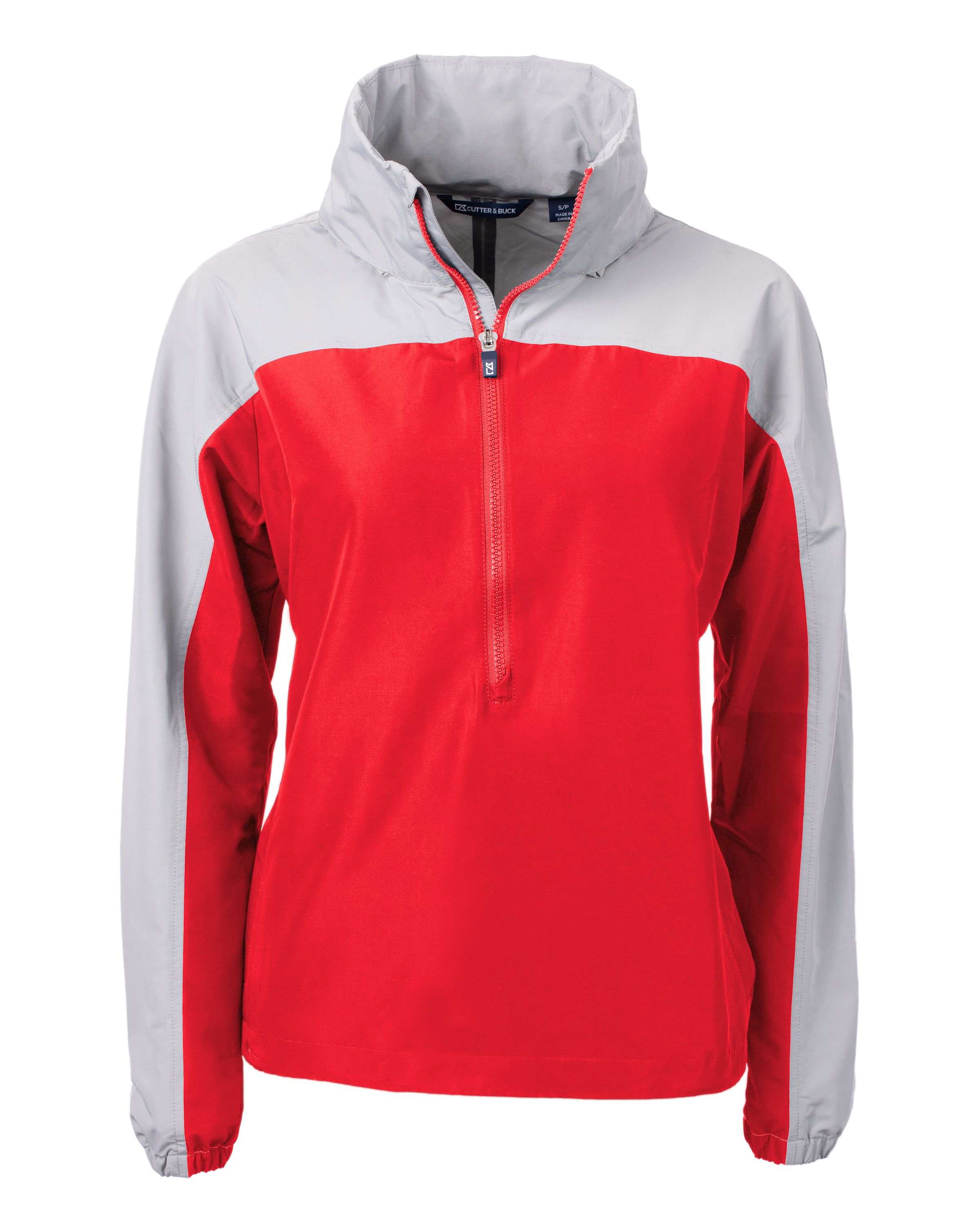 Cutter & Buck Charter Recycled Packable Womens Half Zip Anorak Jacket? 86