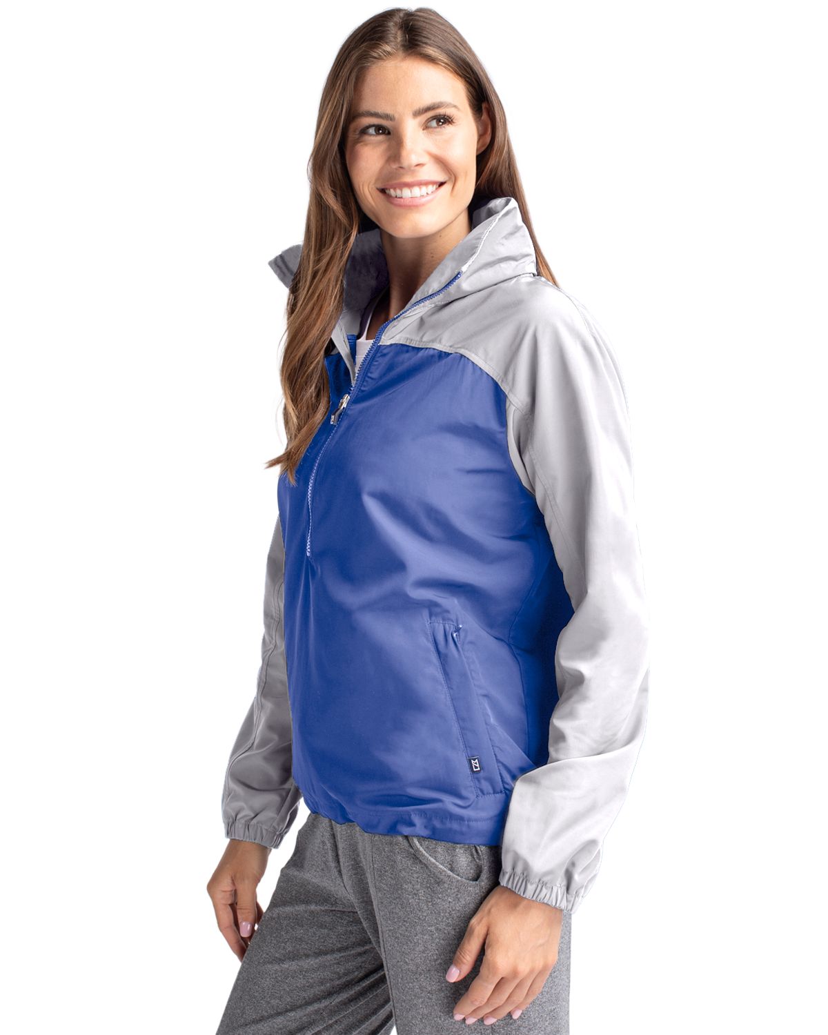 Cutter & Buck Charter Recycled Packable Womens Half Zip Anorak Jacket? 113