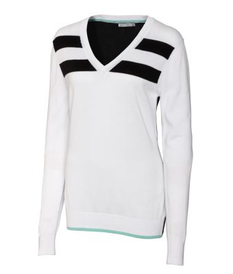 Gidgett Striped V-neck Sweater