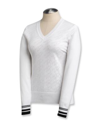 Women's Dynamic Houndstooth Tipped V-Neck