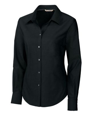 Cutter & Buck Womens Epic Easy Care Royal Oxford Shirt Black