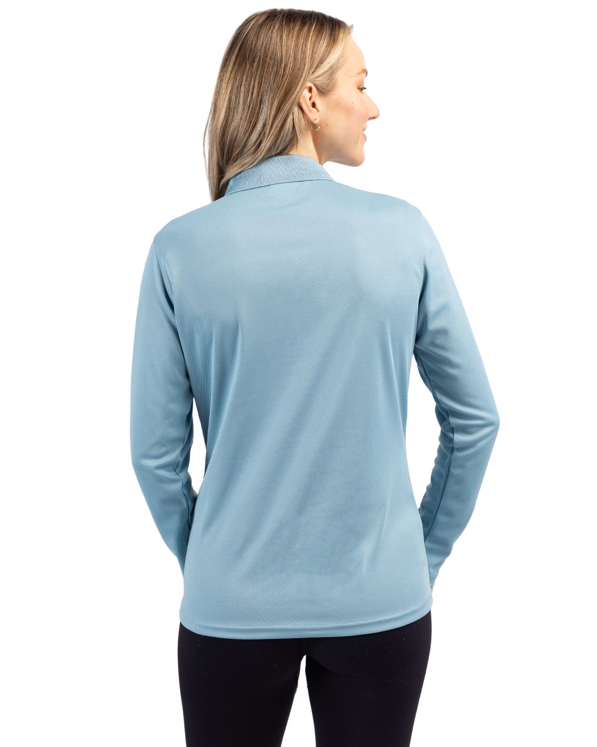 Clique Spin Solution-dyed Performance Pique Womens Long Sleeve Polo 32