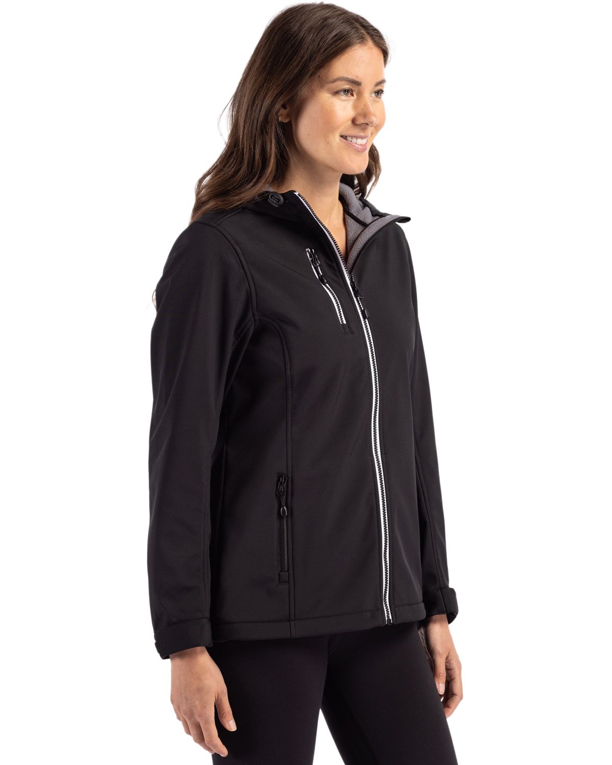 Telemark Eco Stretch Softshell Full Zip Womens Hooded Jacket