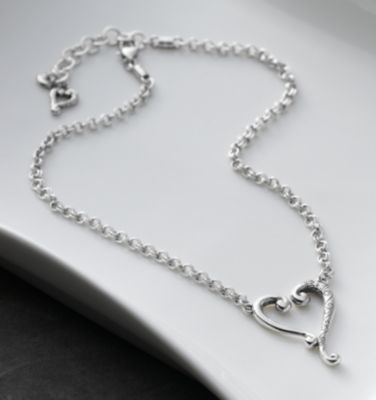 Brighton Tuscan Etched Heart Necklace