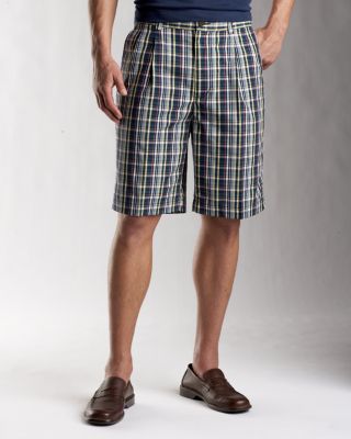 Men's B&T Surf Plaid Pleated Short