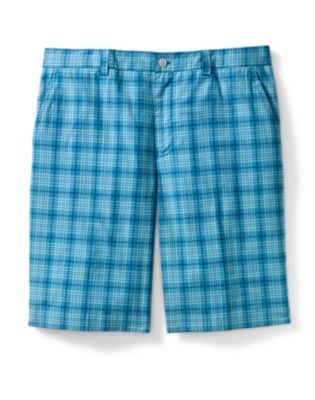 McKinley Plaid Flat Front Short