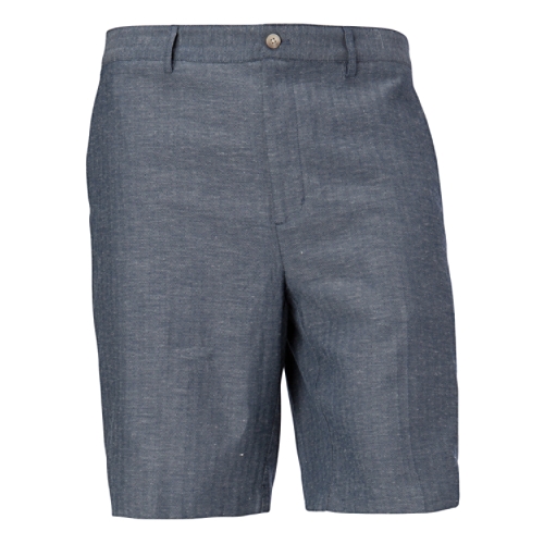 Cutter & Buck Chevron Slub Linen Flat Front Short