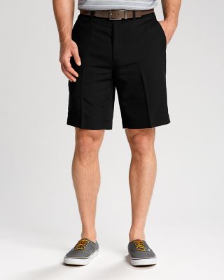 Twill Microfiber Flat Front Short