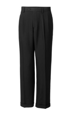 Twill Microfiber Pleated Pant