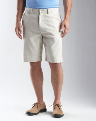 Men's Oasis Linen Flat Front Short