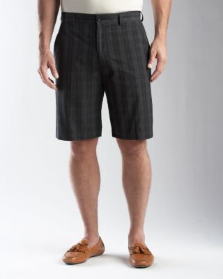 Men's Driver Plaid Flat Front Short