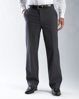 Men's Galaxy Plaid Flat Front Pant