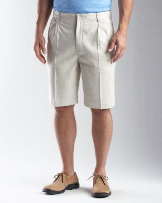 Men's B&T Oasis Linen Pleated Short