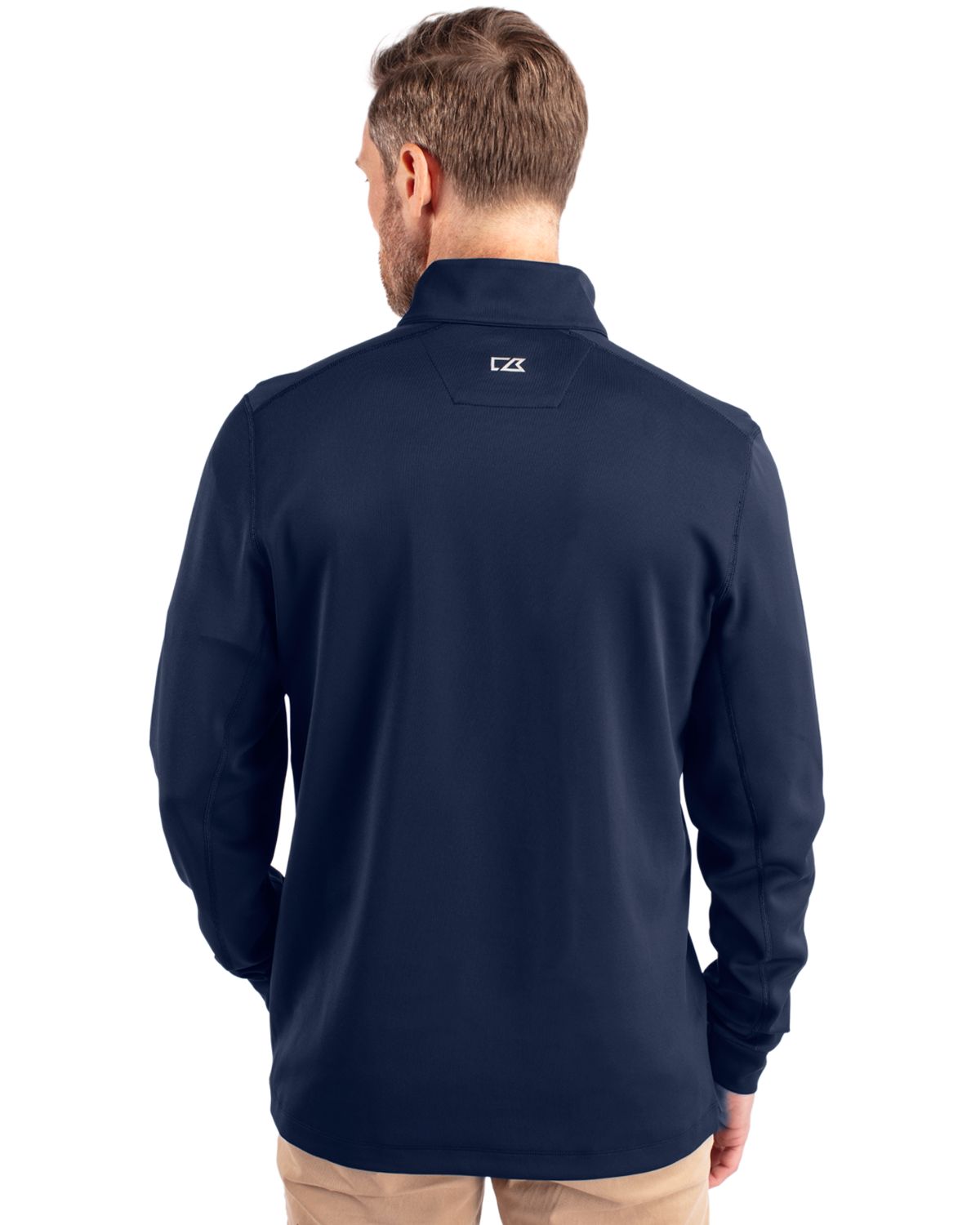 Cutter & Buck Traverse Recycled Smooth Stretch Mens Big & Tall Quarter Zip Pullover Big & Tall