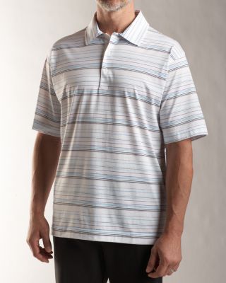 Men's Signature 70/2's Performance Hemisphere Stripe Polo