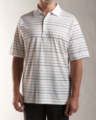 Men's Signature 70/2's Performance Valley Stripe Polo