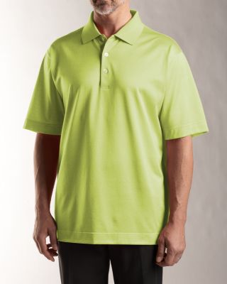 Men's Signature 60/2's Dalton Solid Textured Polo