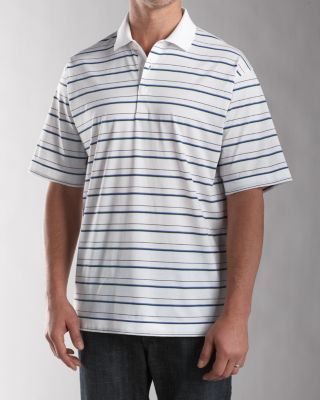 Mens Signature 70/2s Performance Skill Stripe Polo