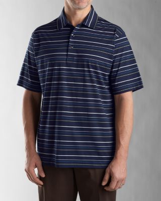 Mens Signature 70/2s Performance Season Stripe Polo
