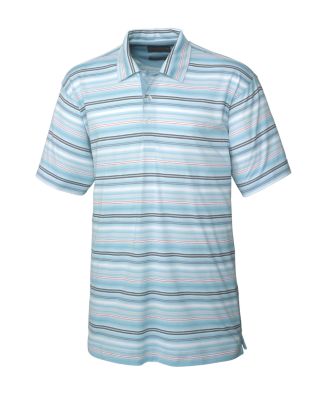 Men's 70/2's Performance Tide Stripe Polo