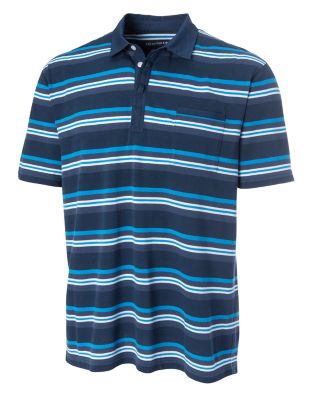 Victory Heights Striped Polo