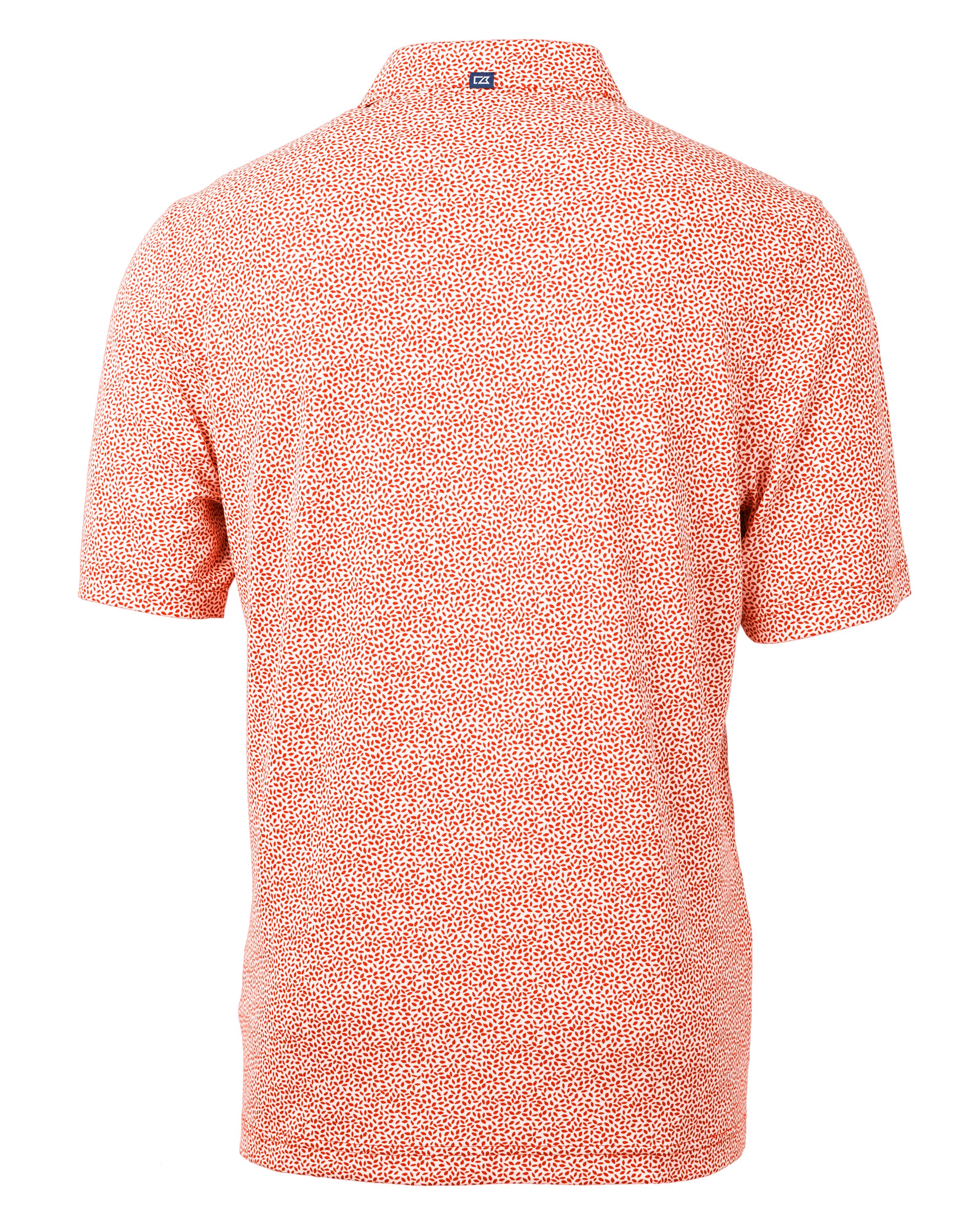Cutter & Buck Virtue Recycled Botanical Print Featherlight Pique Mens  Polo 174