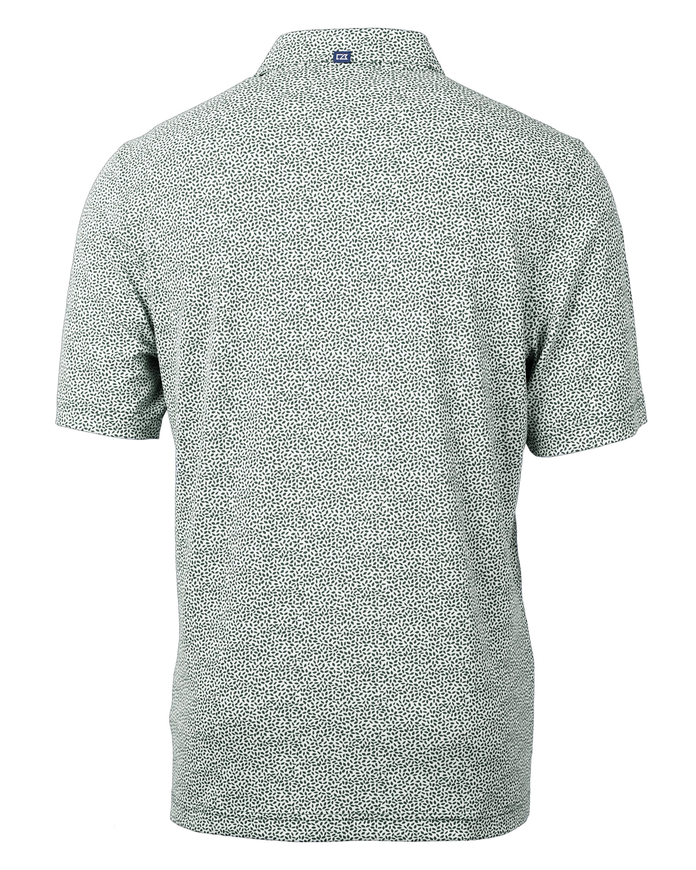 Cutter & Buck Virtue Recycled Botanical Print Featherlight Pique Mens  Polo 166