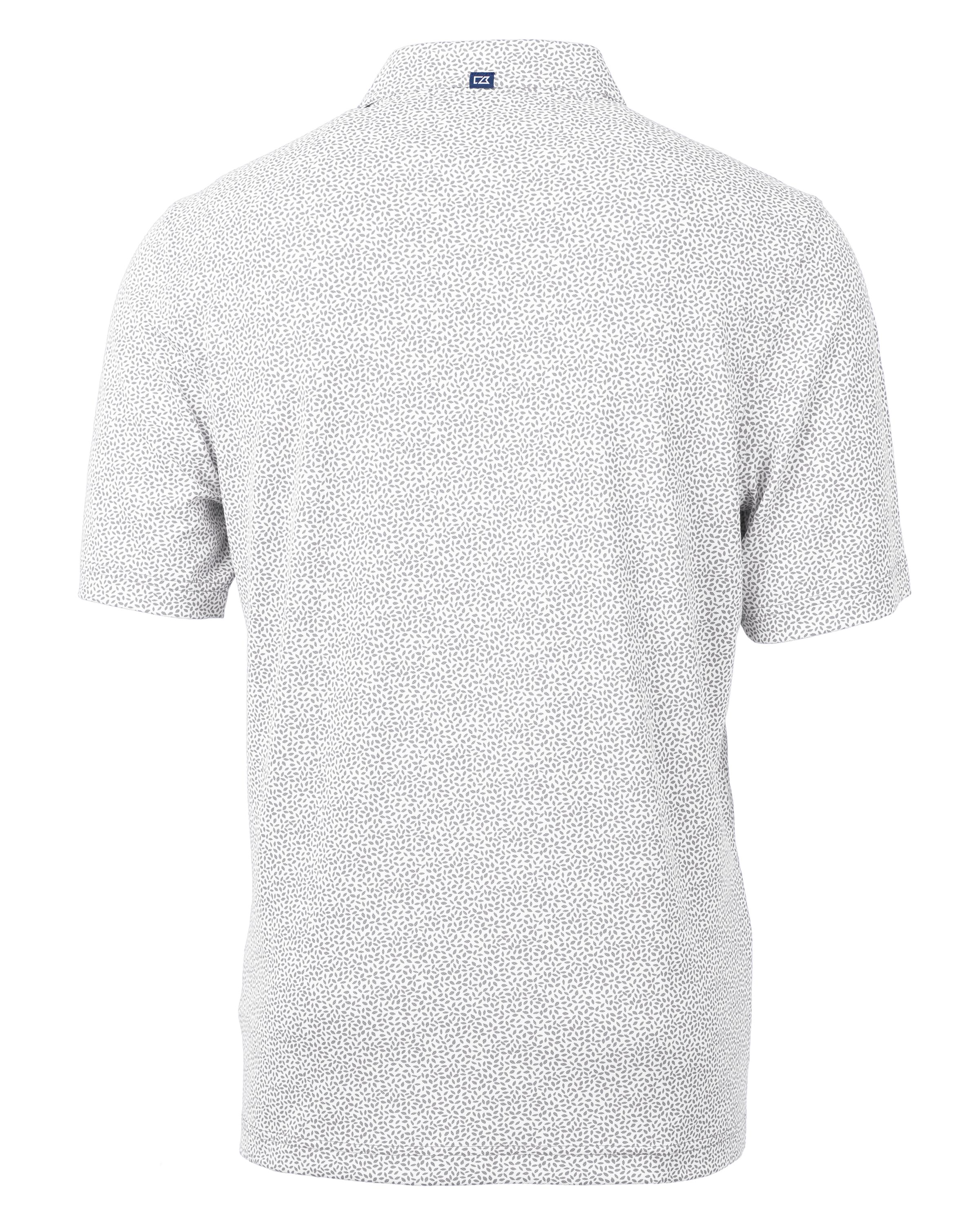 Cutter & Buck Virtue Recycled Botanical Print Featherlight Pique Mens  Polo 170