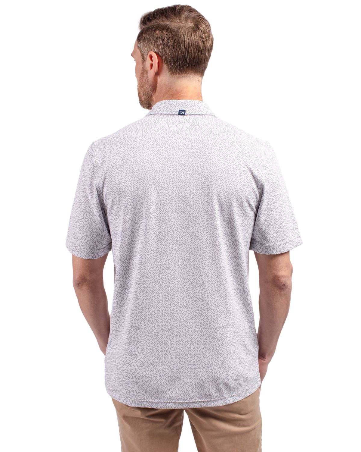Cutter & Buck Virtue Recycled Botanical Print Featherlight Pique Mens  Polo 116