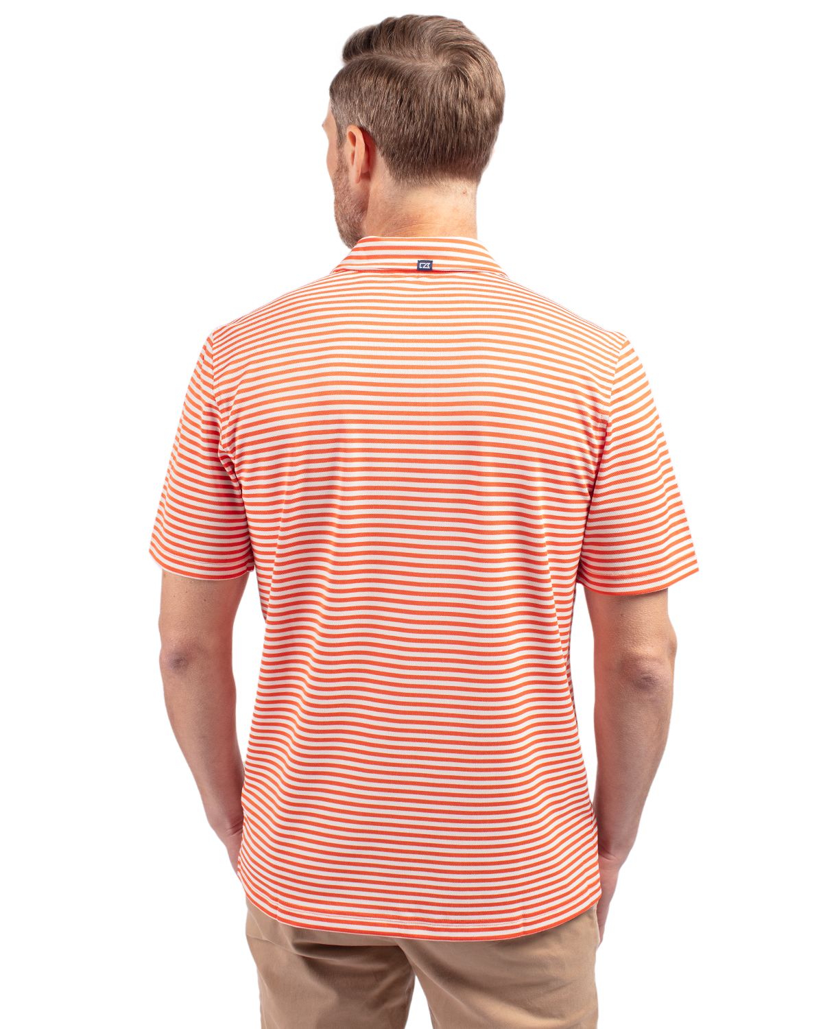 Cutter & Buck Virtue Recycled Stripe Featherlight Pique Mens Big & Tall Polo Big & Tall 118