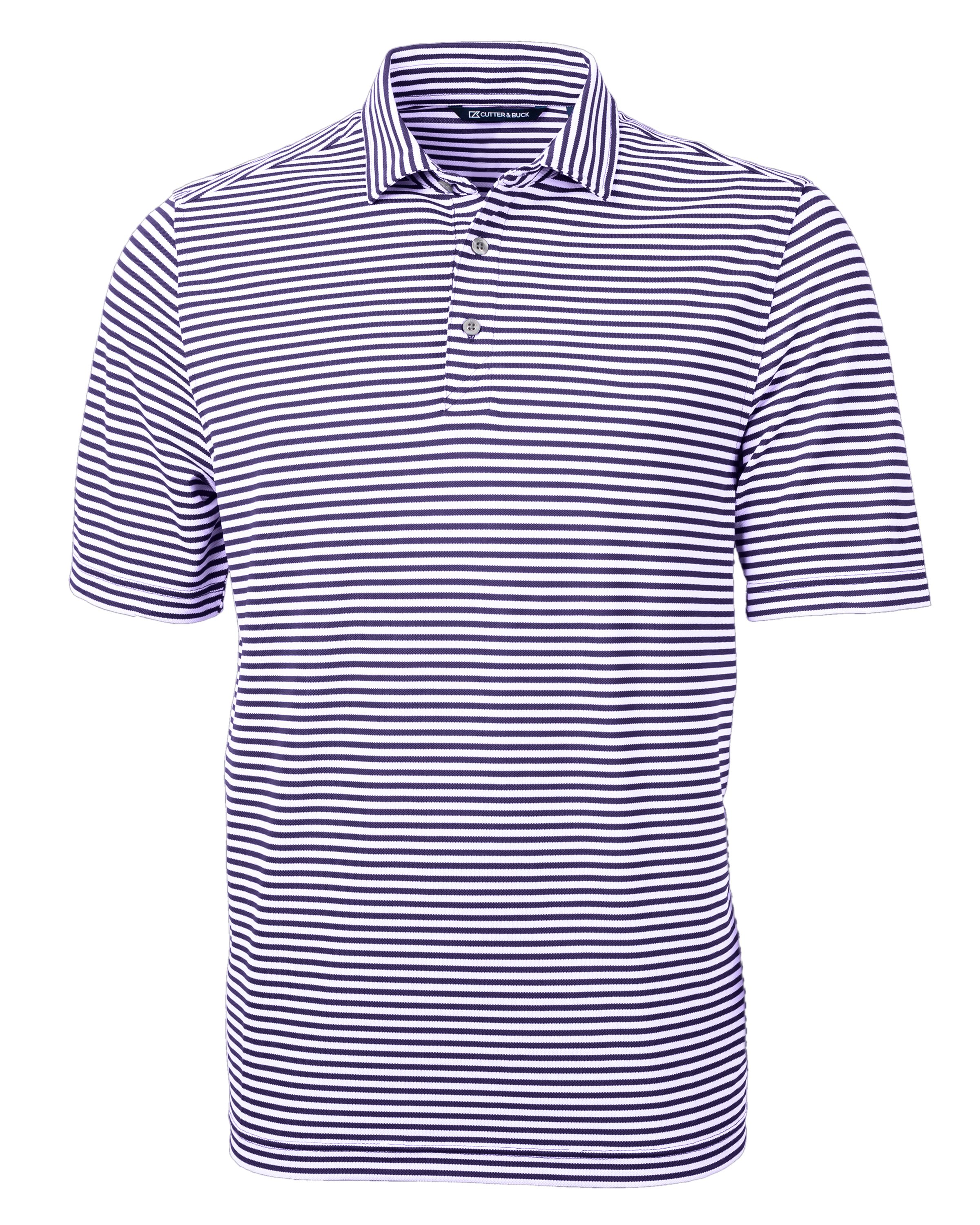 Cutter & Buck Virtue Recycled Stripe Featherlight Pique Mens Big & Tall Polo Big & Tall 120