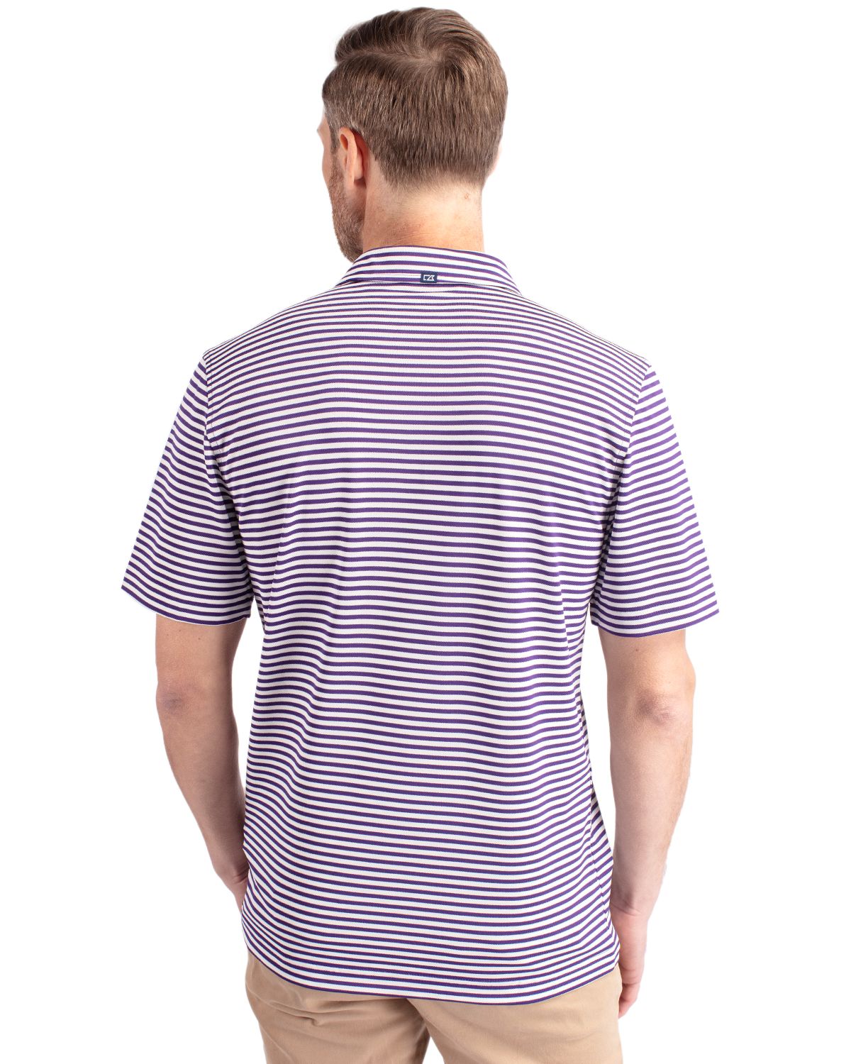 Cutter & Buck Virtue Recycled Stripe Featherlight Pique Mens Big & Tall Polo Big & Tall 32