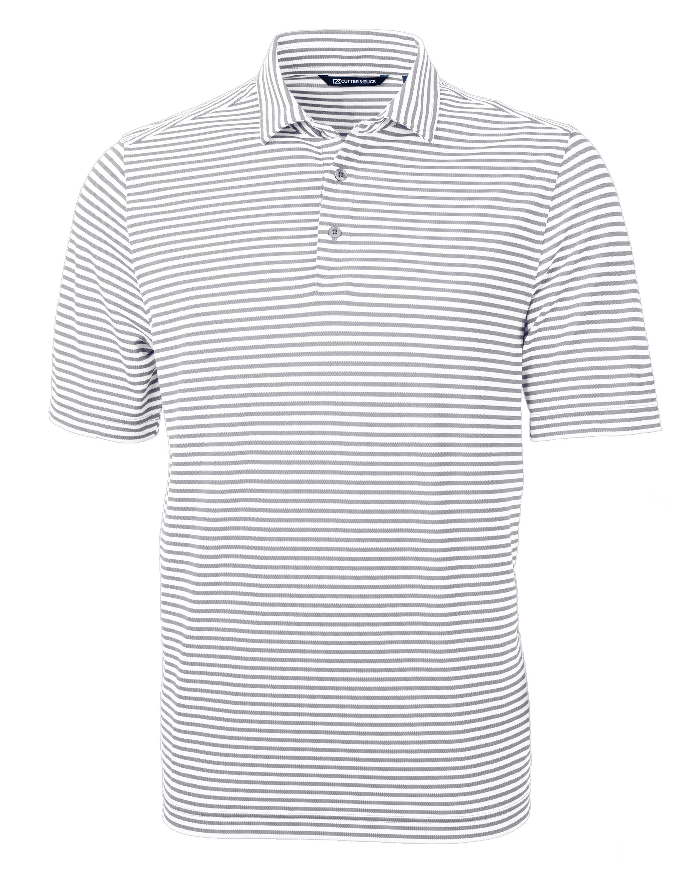 Cutter & Buck Virtue Recycled Stripe Featherlight Pique Mens Big & Tall Polo Big & Tall 115