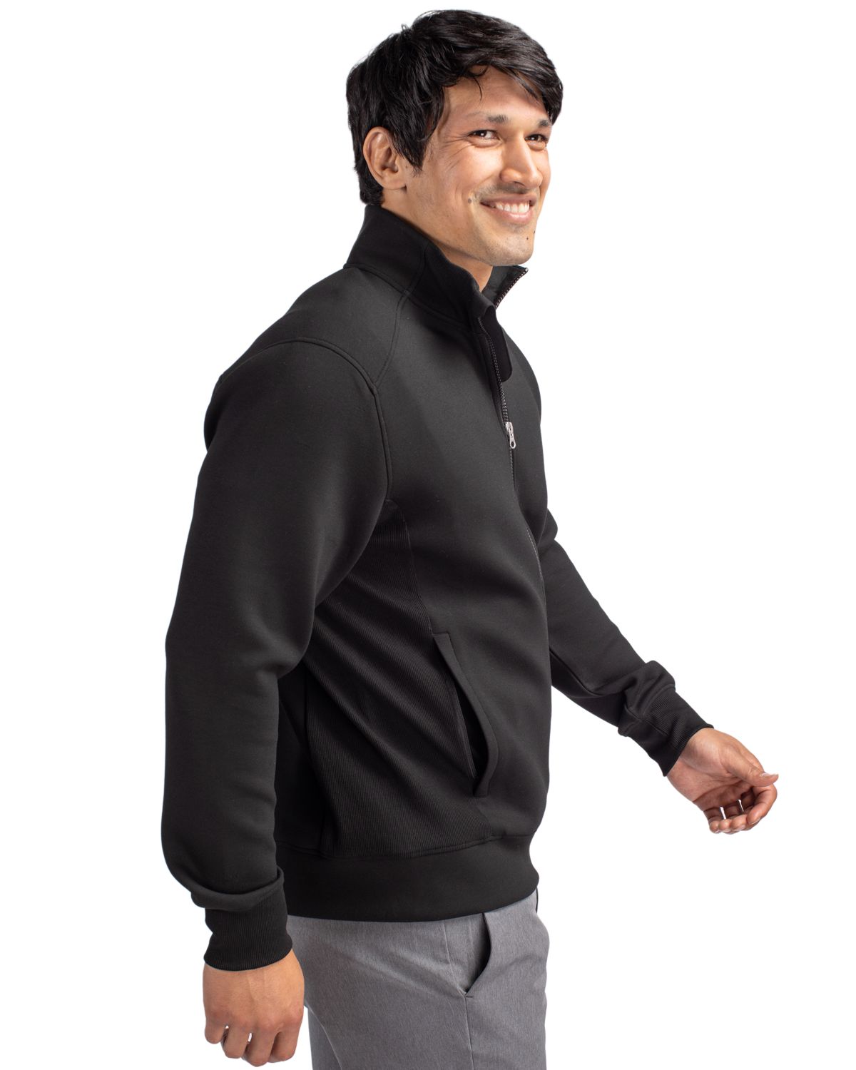 Cutter & Buck Roam Recycled Buttery-Soft Knit Mens Full Zip Jacket 41