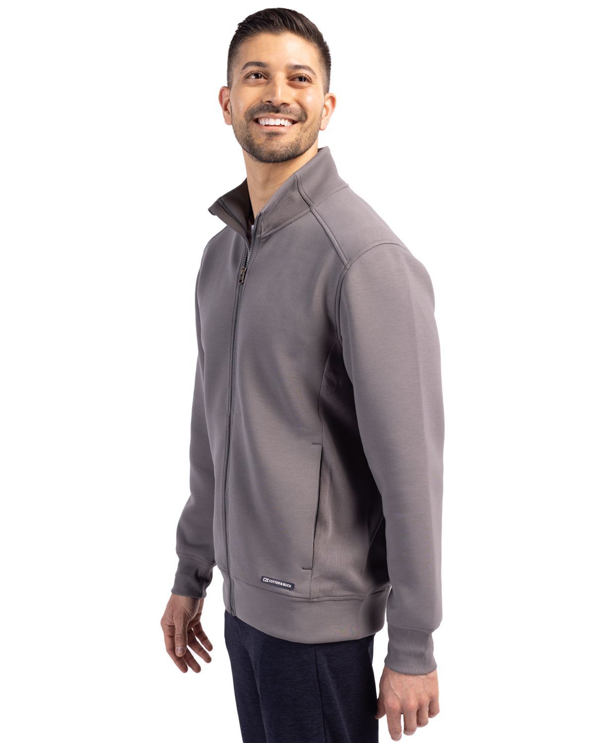Cutter & Buck Roam Recycled Buttery-Soft Knit Mens Full Zip Jacket 47
