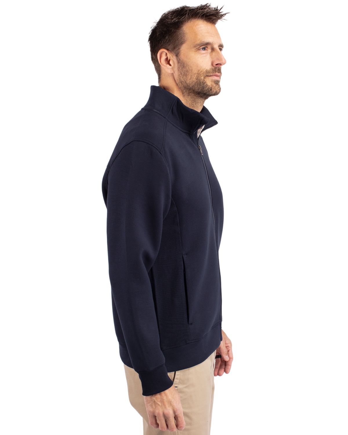 Cutter & Buck Roam Recycled Buttery-Soft Knit Mens Full Zip Jacket 56