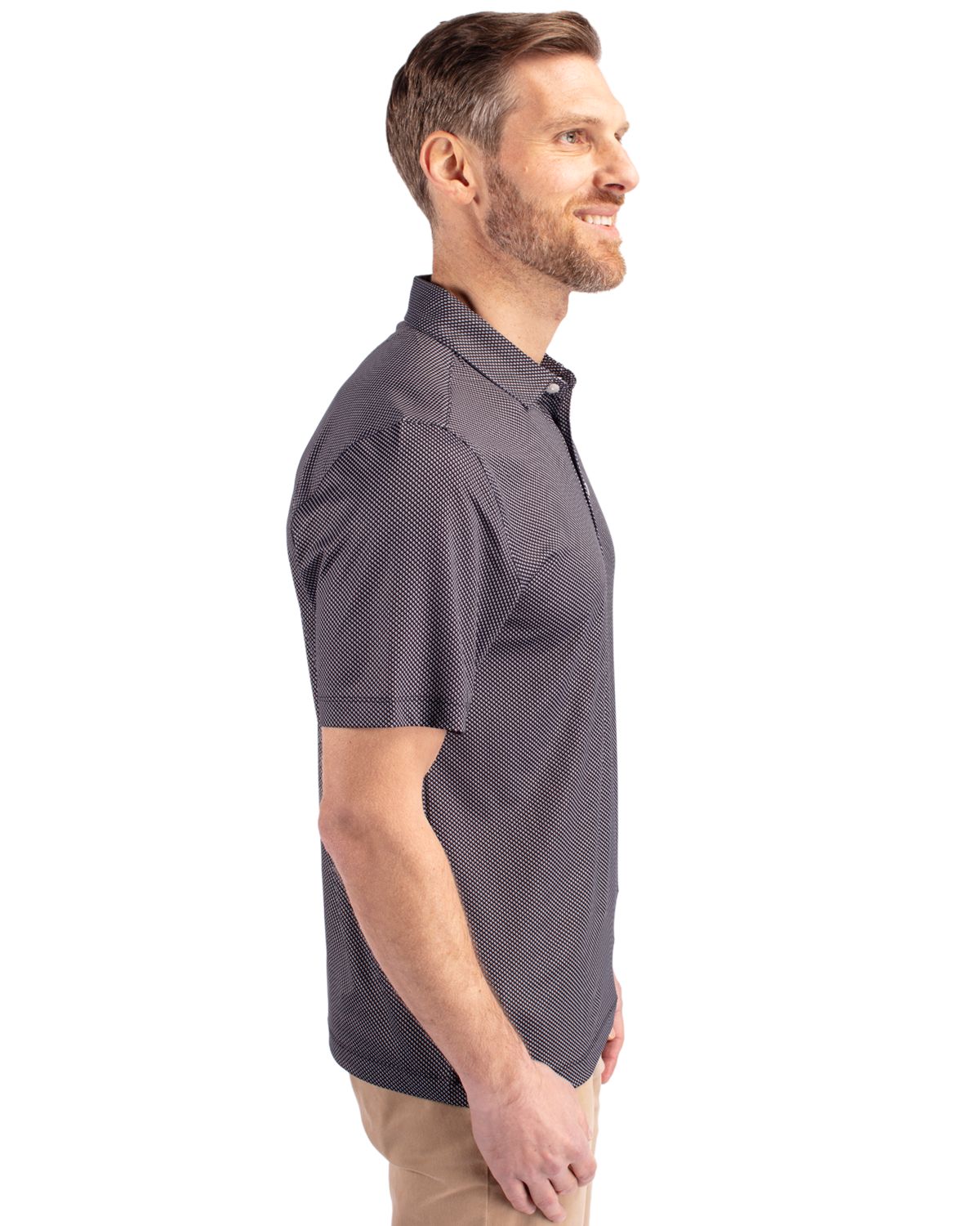 Cutter & Buck Pike Recycled Symmetry Print Mens Big & Tall Polo Big & Tall 46