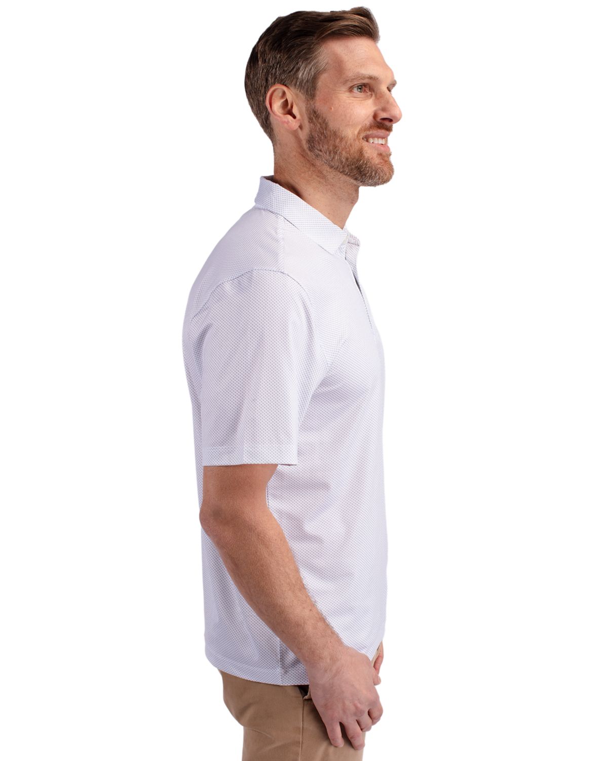 Cutter & Buck Pike Recycled Symmetry Print Mens Big & Tall Polo Big & Tall 30