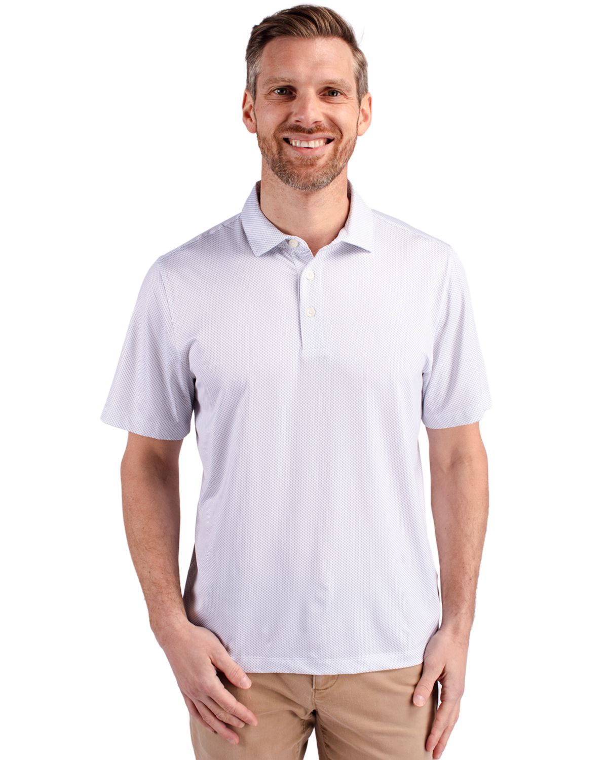 Cutter & Buck Pike Recycled Symmetry Print Mens Big & Tall Polo Big & Tall 41