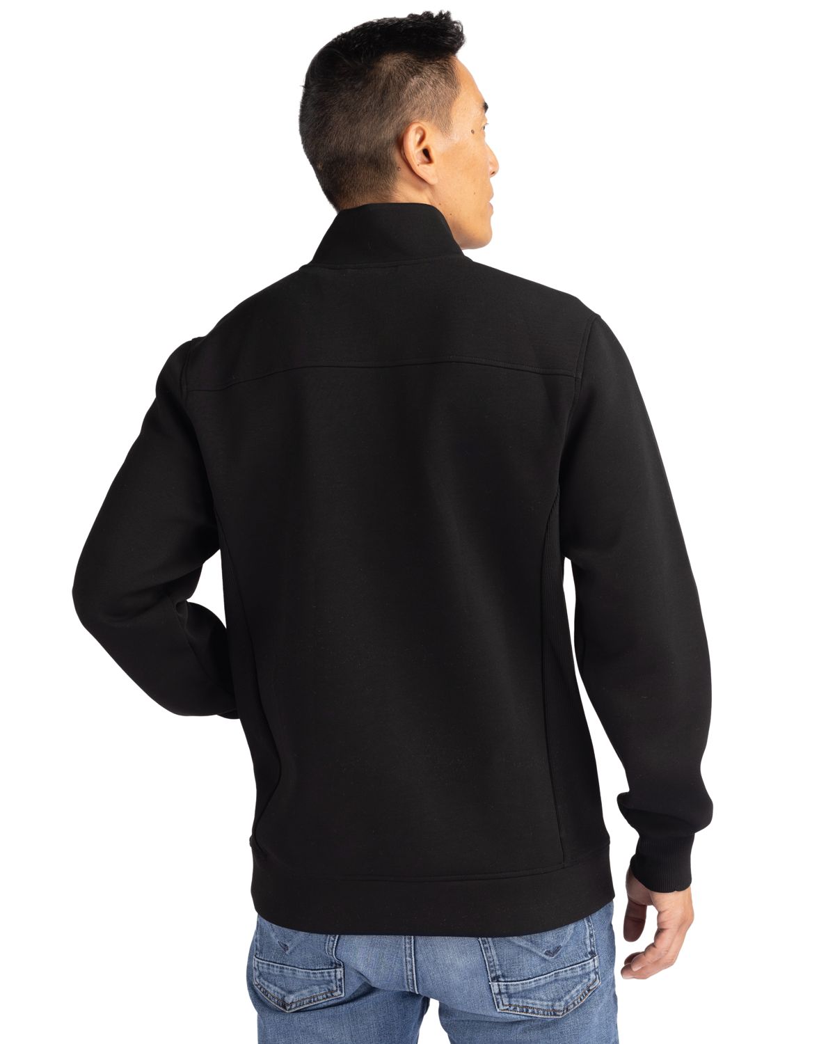 Cutter & Buck Roam Recycled Buttery-Soft Knit Mens Quarter Zip Jacket 90