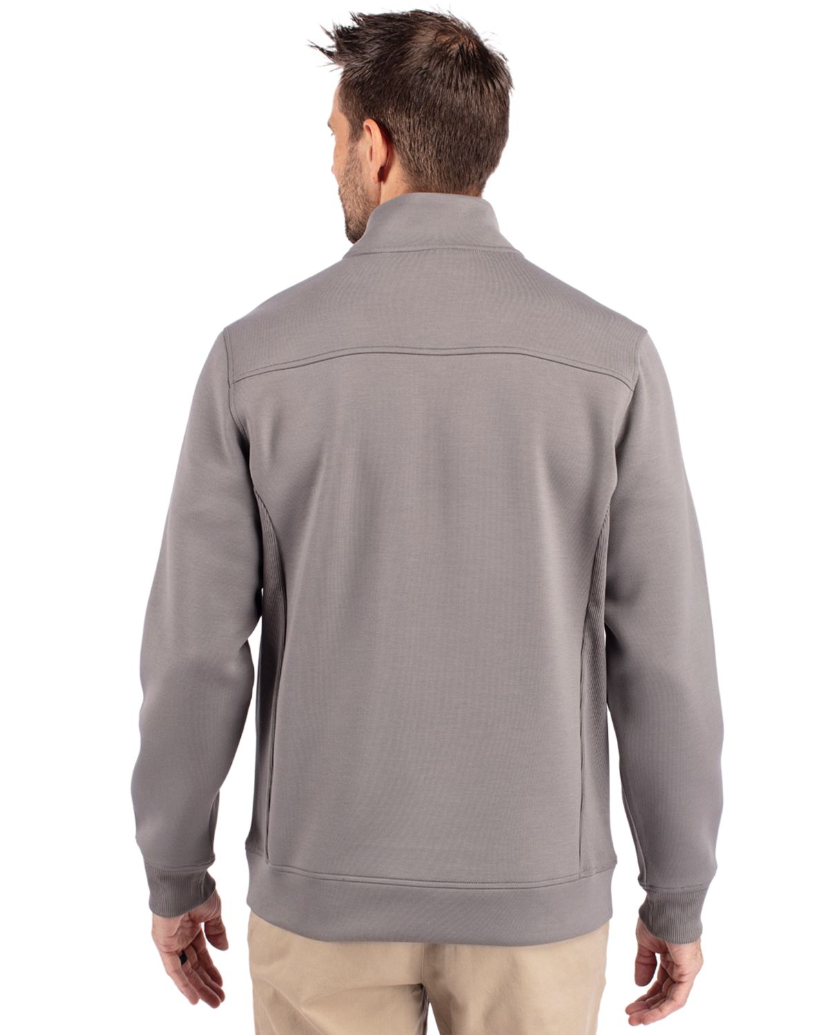 Cutter & Buck Roam Recycled Buttery-Soft Knit Mens Quarter Zip Jacket 82