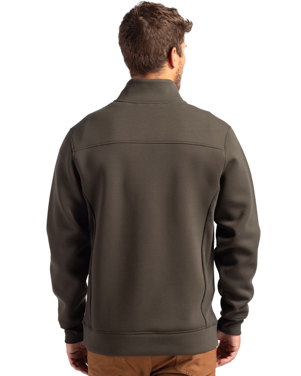 Cutter & Buck Roam Recycled Buttery-Soft Knit Mens Quarter Zip Jacket 95