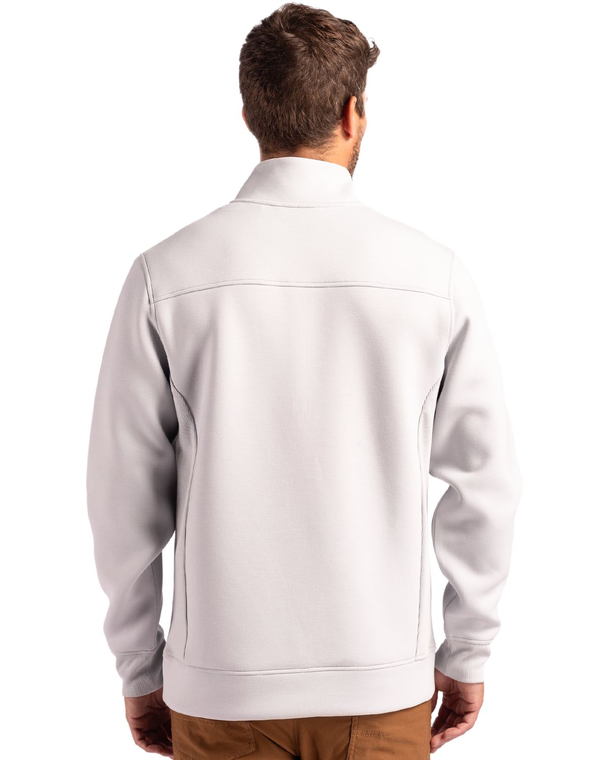 Cutter & Buck Roam Recycled Buttery-Soft Knit Mens Quarter Zip Jacket 60